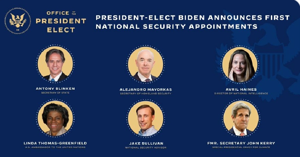 President-Elect Joe Biden Announces Cabinet Picks – Occidental Dissent